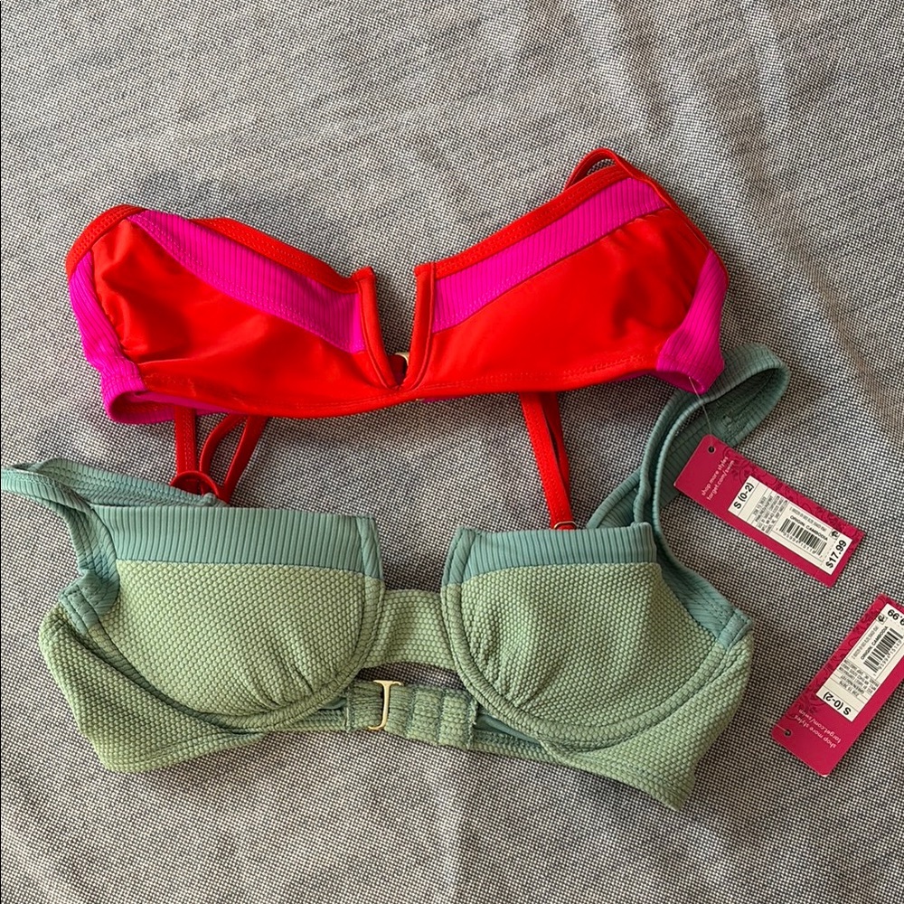 Colorful Bikini Tops size small